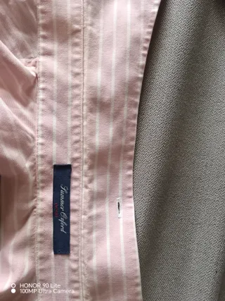Camisa Gant Rosa Listrada Tamanho M