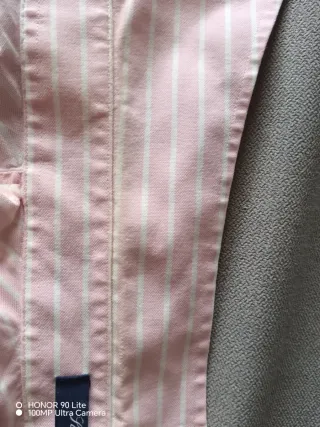 Camisa Gant Rosa Listrada Tamanho M