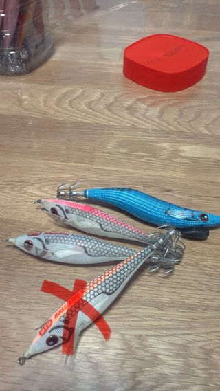 3 señuelos pesca DTD Ballistic