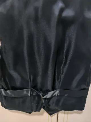 Traje comunión niño azul y dorado talla 7