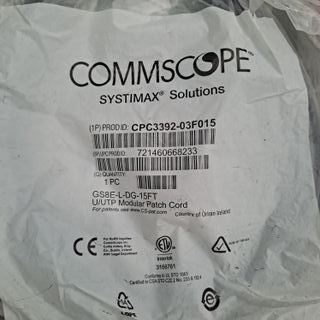 Lote Cables Ethernet CommScope y Schneider