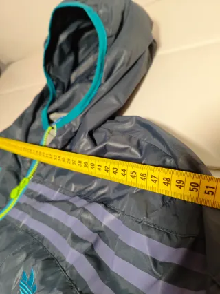 Cortavientos Adidas Verde y Turquesa