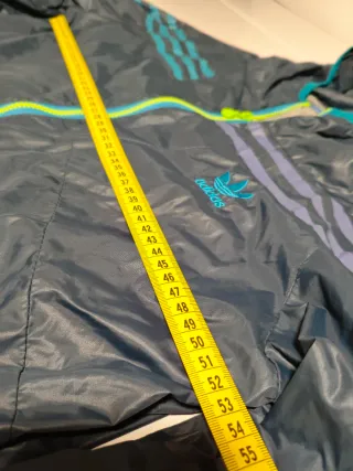 Cortavientos Adidas Verde y Turquesa