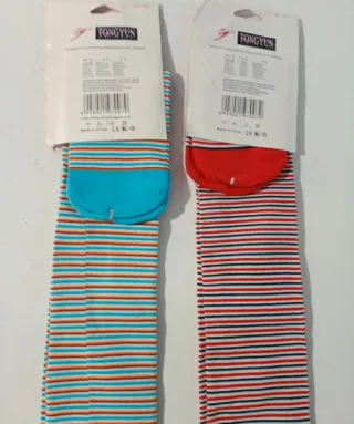 Calcetines largos rayas multicolor