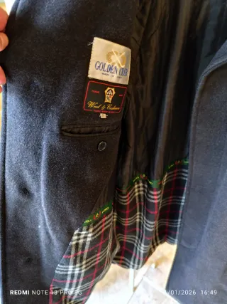 Cappotto uomo lana cashmere Golden Club 46