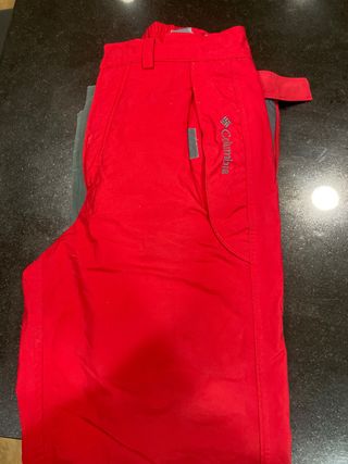 Pantalón esquí Columbia Rojo/Gris 12-14 años