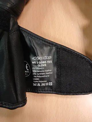 Guantes Moto Alpinestars Gore-Tex Negros