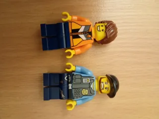 Lego lote 2 Figuras City Policia y Chico