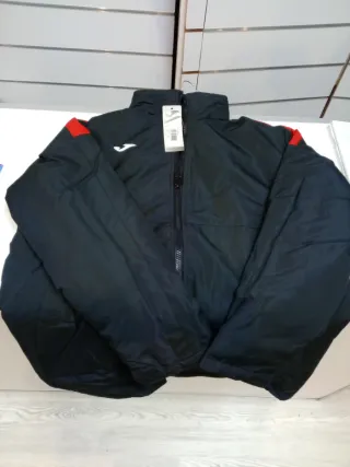 Anorak Joma Negro Rojo