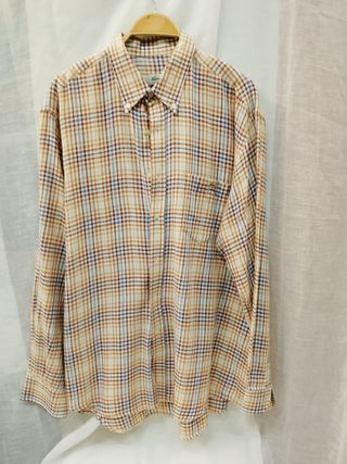 Camisa Lacoste cuadros manga larga