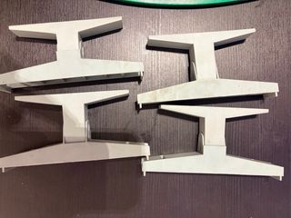 Curvas, vallas, elevadores y puente scalextric