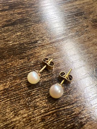 Pendientes Oro 18K con Perlas