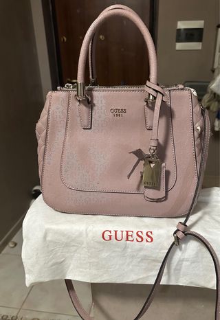Borsa Guess Rosa e Oro