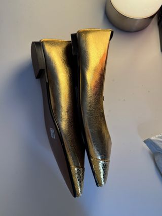 Bailarinas Sfera Doradas Nuevas Talla 37