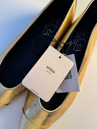 Bailarinas Sfera Doradas Nuevas Talla 37