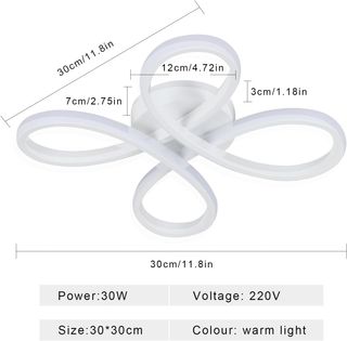 Lámpara Techo Moderna 30W 3000lm