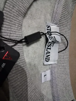 Sudadera Stone Island Gris Talla L