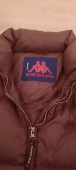 Bomber in piuma d'oca Kappa marrone