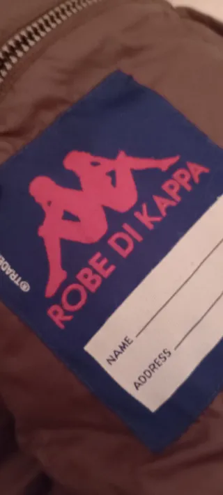 Bomber in piuma d'oca Kappa marrone