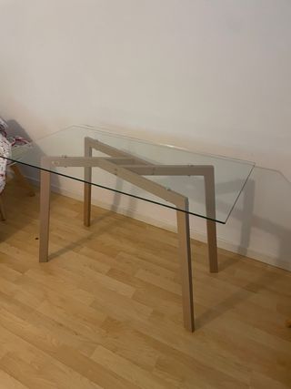 Mesa de cristal nueva 60x120