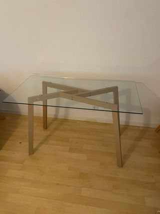 Mesa de cristal nueva 60x120