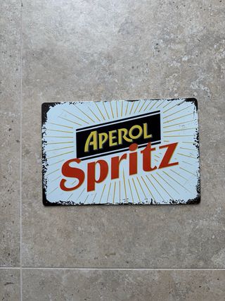 Targa Metallo Aperol Spritz 20x30 Kitchen Vintage