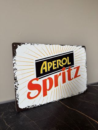 Targa Metallo Aperol Spritz 20x30 Kitchen Vintage