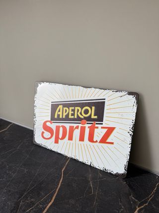 Targa Metallo Aperol Spritz 20x30 Kitchen Vintage