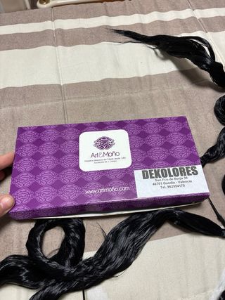 Moños y trenzas pelo fallera negros