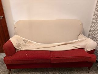 Sofá 3x2 burdeos