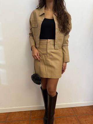 Conjunto Meshki polipele bege S