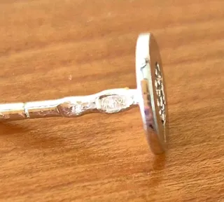 Pendiente de plata con circonitas Aquamarine