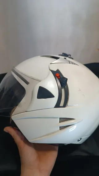 Casco SHIRO blanco con visor