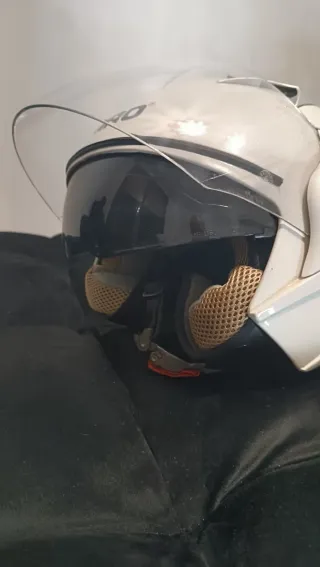 Casco SHIRO blanco con visor