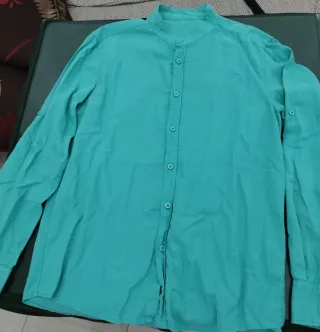 Camisa Turquesa Hombre