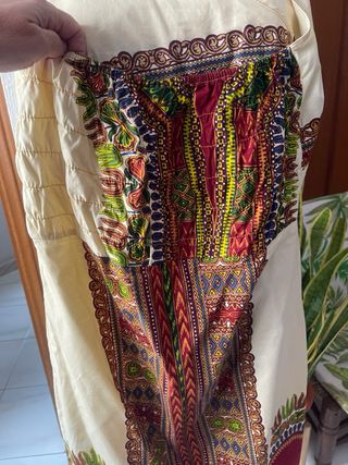Vestido étnico estampado mujer talla única