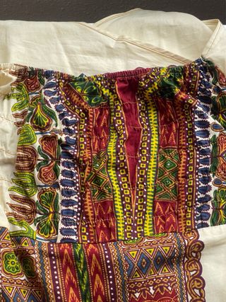 Vestido étnico estampado mujer talla única