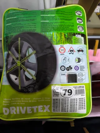 Cadenas textiles para nieve DRIVETEX Talla 79
