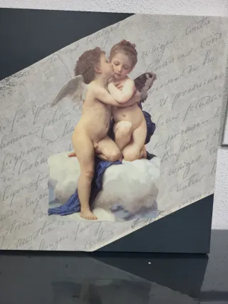 Cuadro de amor con querubines