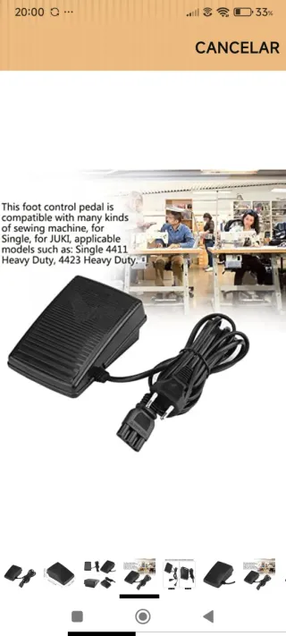 Pedal per macchina da cucire Singer