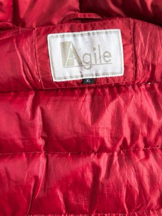 Gilet rosso uomo piuma d’oca Agile