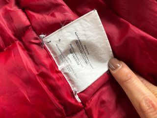 Gilet rosso uomo piuma d’oca Agile