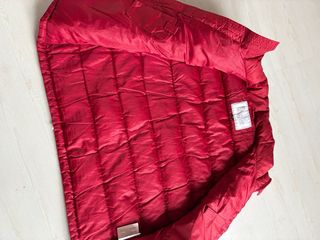 Gilet rosso uomo piuma d’oca Agile