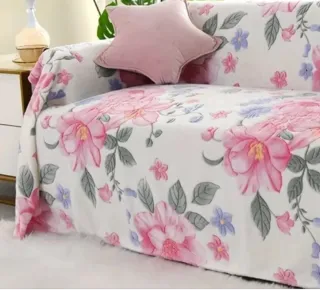 Manta Franela 230x200cm Flores Nueva