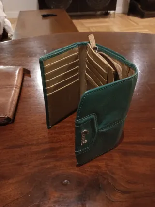 Cartera Coach de cuero verde