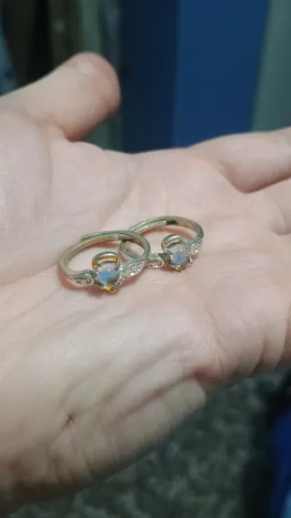 2 coppie di anelli demone e angelo