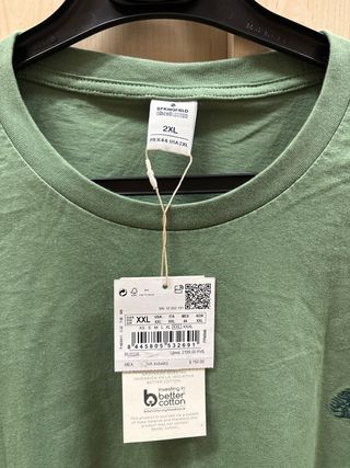 Camiseta Springfield Manga Larga Verde XXL hombre