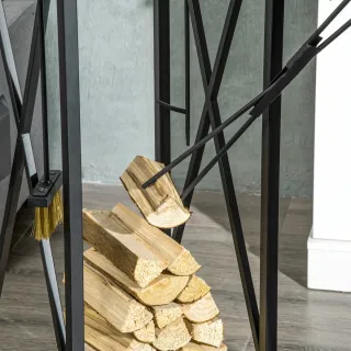 Leñero Metálico Exterior