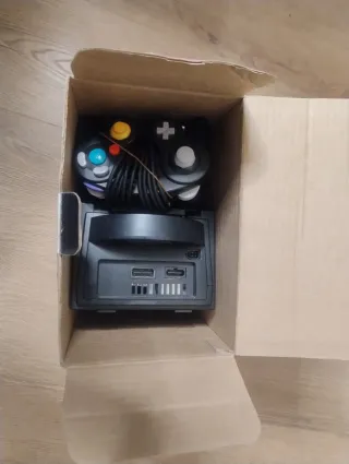 Consola Game Cube Negra + 2 Mandos+Memory Card