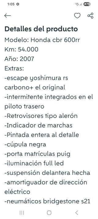 Honda CBR 600rr Sport